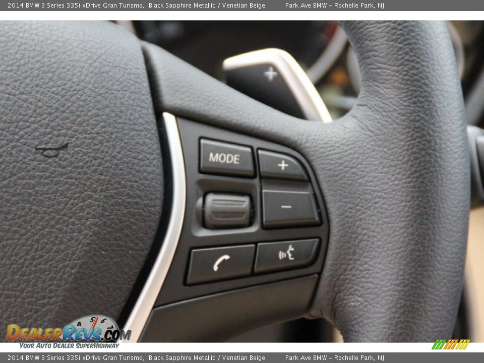 2014 BMW 3 Series 335i xDrive Gran Turismo Black Sapphire Metallic / Venetian Beige Photo #21