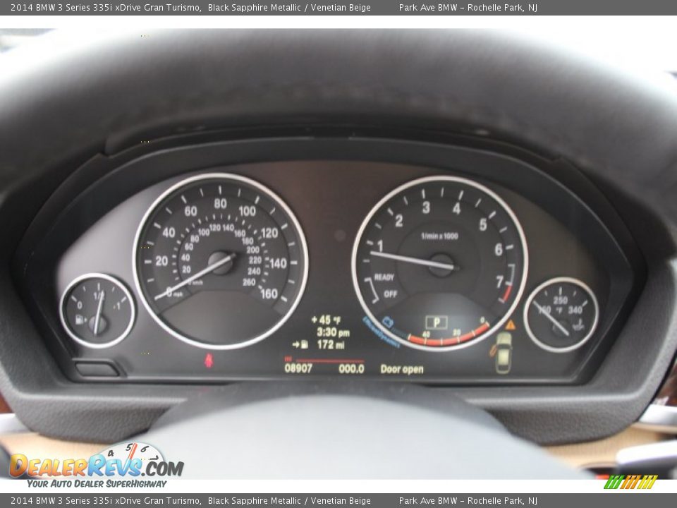 2014 BMW 3 Series 335i xDrive Gran Turismo Black Sapphire Metallic / Venetian Beige Photo #22