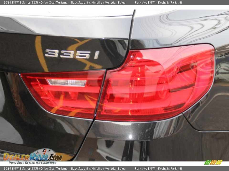 2014 BMW 3 Series 335i xDrive Gran Turismo Black Sapphire Metallic / Venetian Beige Photo #24
