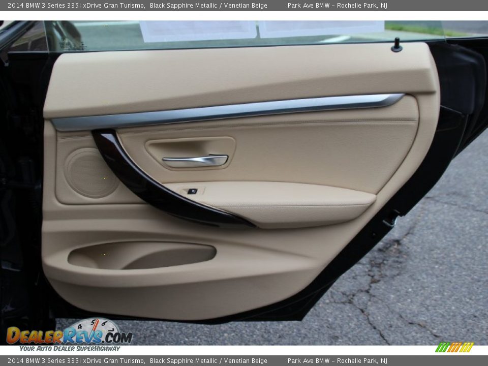 2014 BMW 3 Series 335i xDrive Gran Turismo Black Sapphire Metallic / Venetian Beige Photo #25