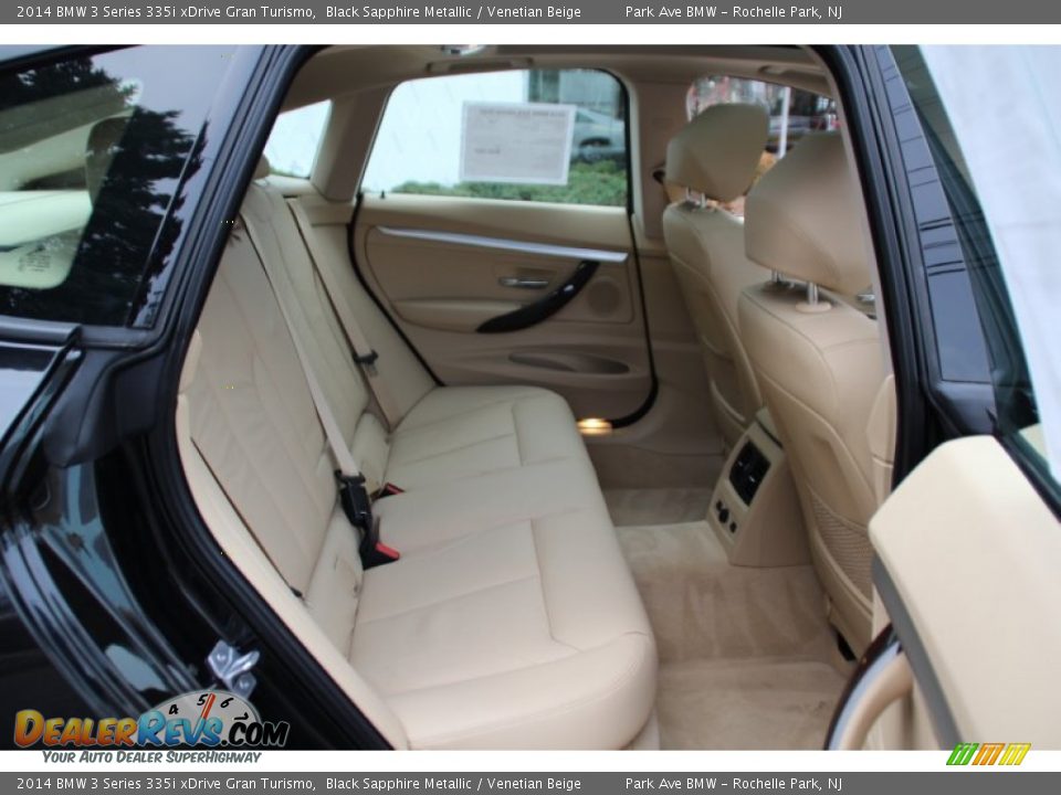 2014 BMW 3 Series 335i xDrive Gran Turismo Black Sapphire Metallic / Venetian Beige Photo #26