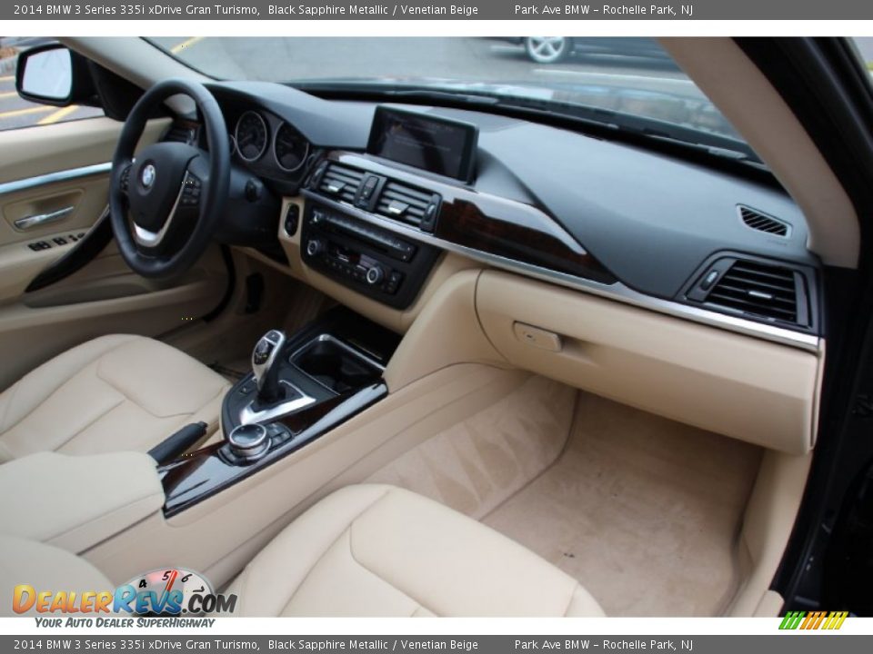 2014 BMW 3 Series 335i xDrive Gran Turismo Black Sapphire Metallic / Venetian Beige Photo #28