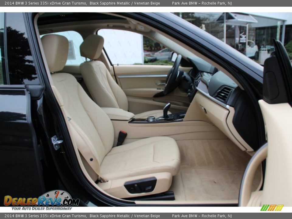 2014 BMW 3 Series 335i xDrive Gran Turismo Black Sapphire Metallic / Venetian Beige Photo #29