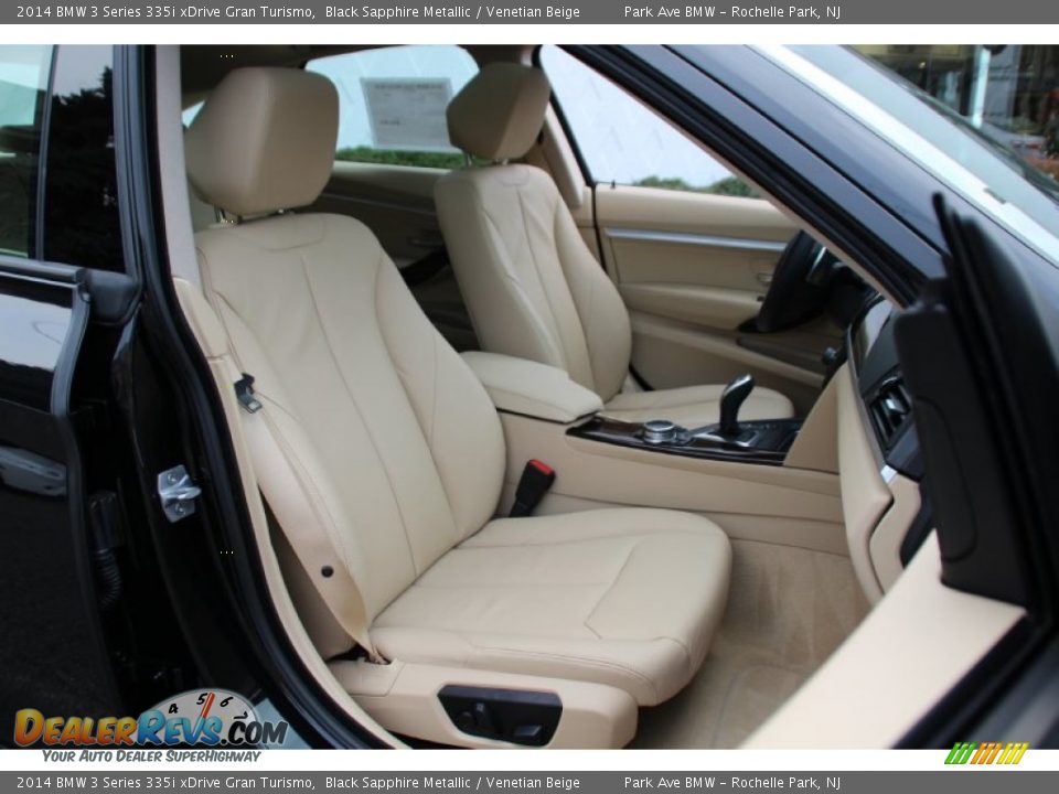 2014 BMW 3 Series 335i xDrive Gran Turismo Black Sapphire Metallic / Venetian Beige Photo #30