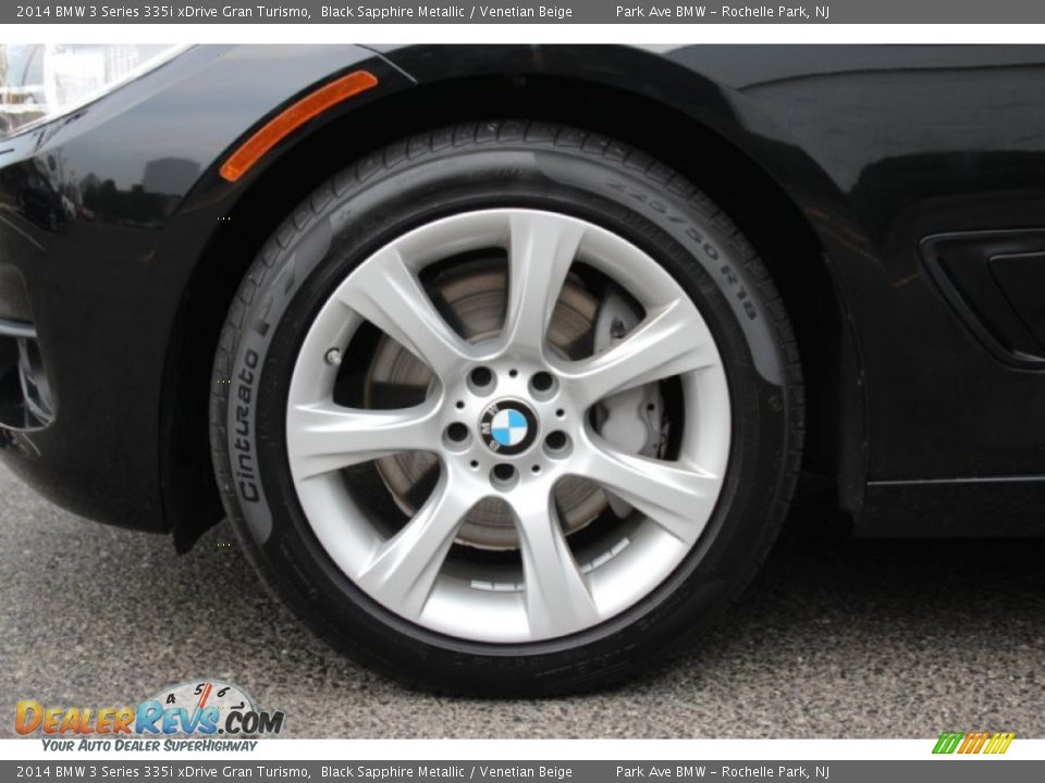 2014 BMW 3 Series 335i xDrive Gran Turismo Black Sapphire Metallic / Venetian Beige Photo #33