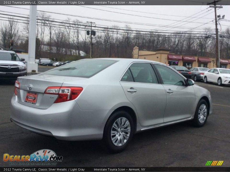 2012 Toyota Camry LE Classic Silver Metallic / Light Gray Photo #4