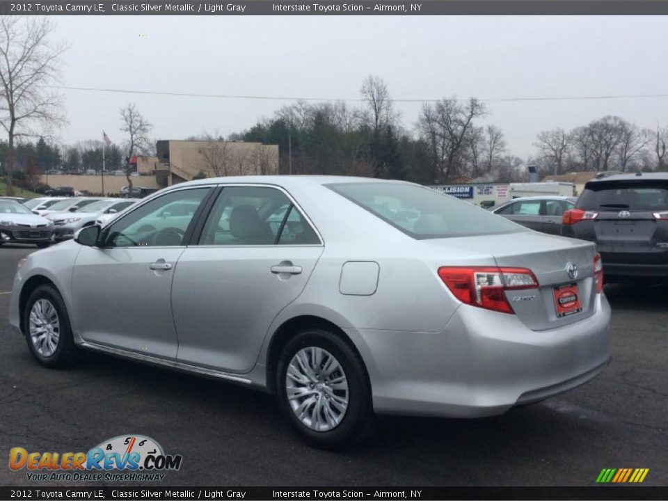 2012 Toyota Camry LE Classic Silver Metallic / Light Gray Photo #6