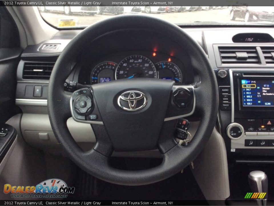 2012 Toyota Camry LE Classic Silver Metallic / Light Gray Photo #12