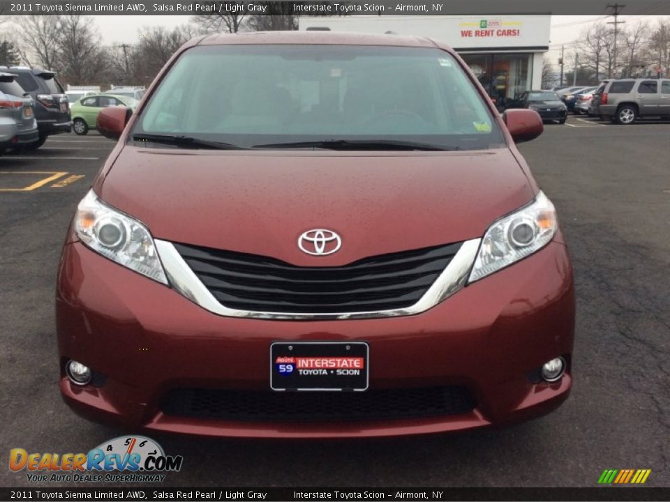 2011 Toyota Sienna Limited AWD Salsa Red Pearl / Light Gray Photo #2