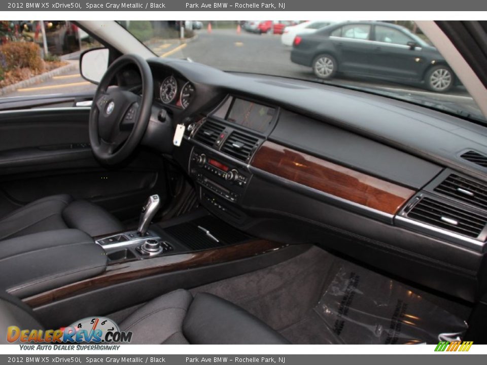 2012 BMW X5 xDrive50i Space Gray Metallic / Black Photo #27
