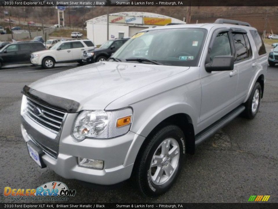 2010 Ford Explorer XLT 4x4 Brilliant Silver Metallic / Black Photo #4