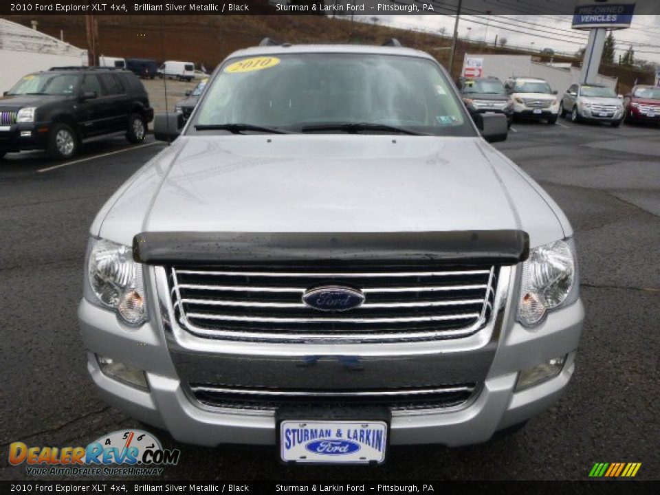 2010 Ford Explorer XLT 4x4 Brilliant Silver Metallic / Black Photo #5