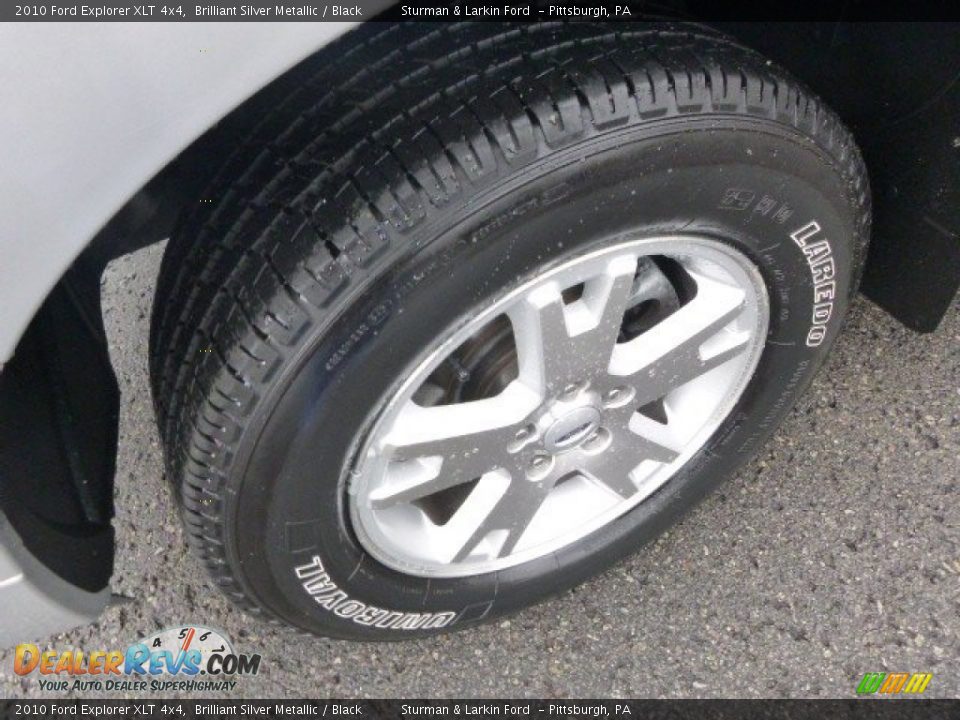 2010 Ford Explorer XLT 4x4 Brilliant Silver Metallic / Black Photo #6