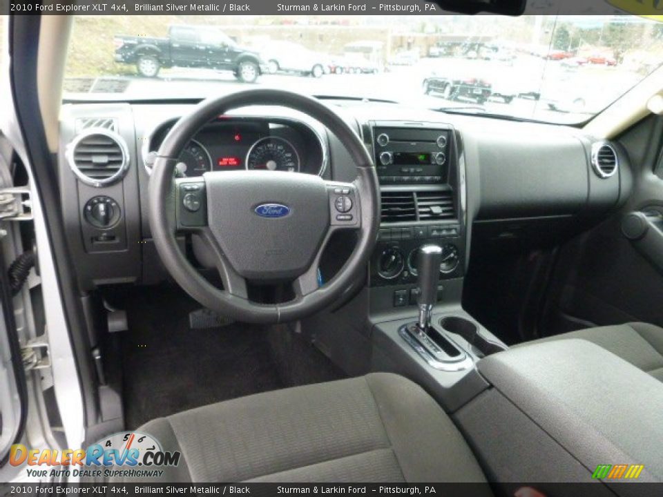 2010 Ford Explorer XLT 4x4 Brilliant Silver Metallic / Black Photo #10