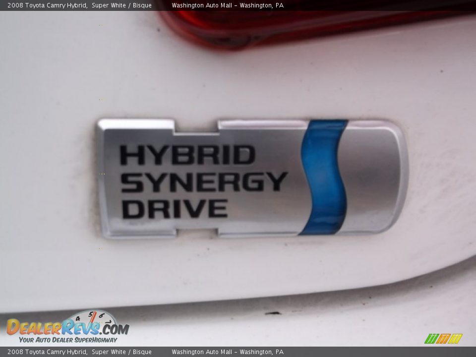 2008 Toyota Camry Hybrid Super White / Bisque Photo #8