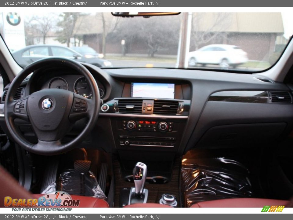 2012 BMW X3 xDrive 28i Jet Black / Chestnut Photo #15