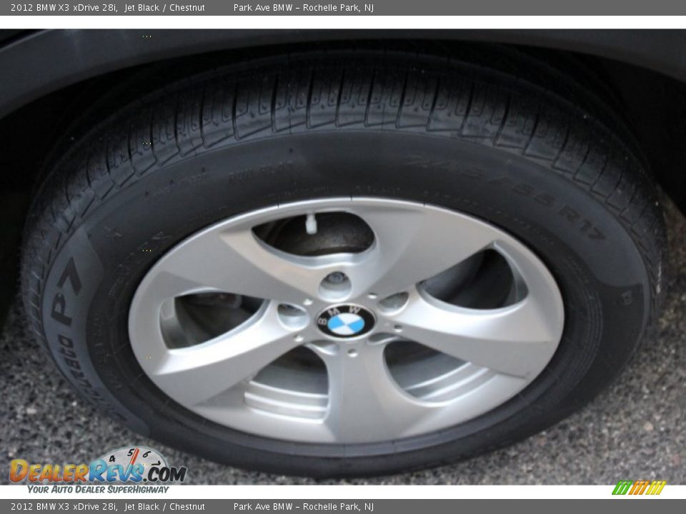 2012 BMW X3 xDrive 28i Jet Black / Chestnut Photo #33