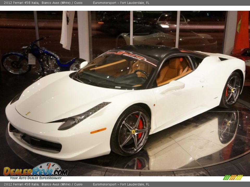 2012 Ferrari 458 Italia Bianco Avus (White) / Cuoio Photo #1