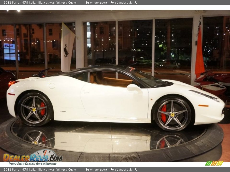 2012 Ferrari 458 Italia Bianco Avus (White) / Cuoio Photo #4