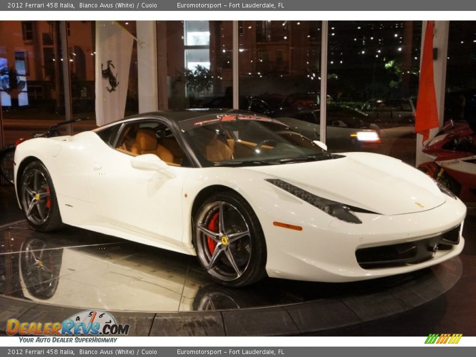 2012 Ferrari 458 Italia Bianco Avus (White) / Cuoio Photo #6