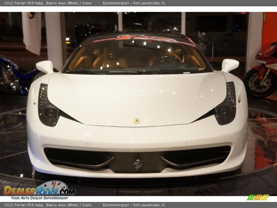 2012 Ferrari 458 Italia Bianco Avus (White) / Cuoio Photo #8