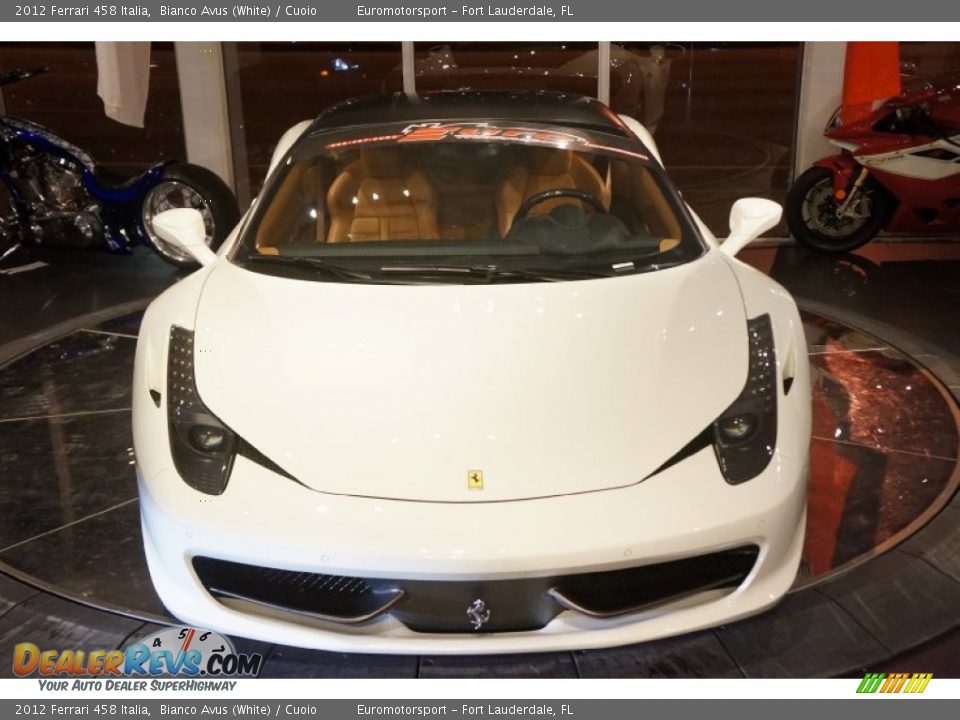 2012 Ferrari 458 Italia Bianco Avus (White) / Cuoio Photo #9