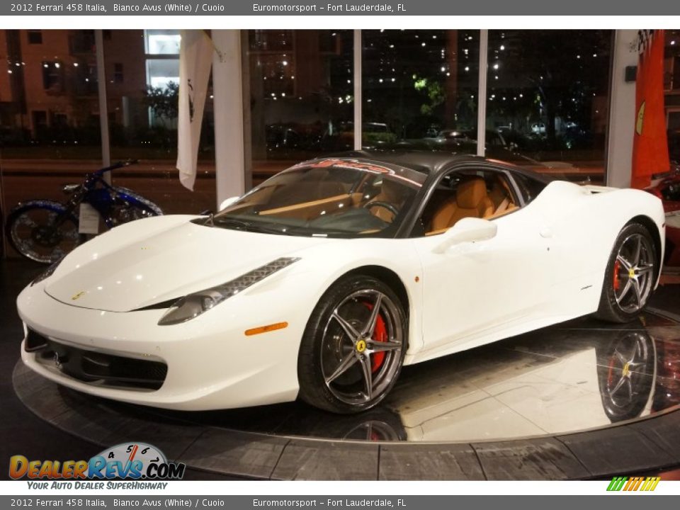 2012 Ferrari 458 Italia Bianco Avus (White) / Cuoio Photo #11