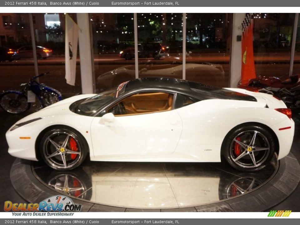 2012 Ferrari 458 Italia Bianco Avus (White) / Cuoio Photo #13