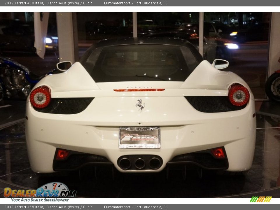 2012 Ferrari 458 Italia Bianco Avus (White) / Cuoio Photo #17