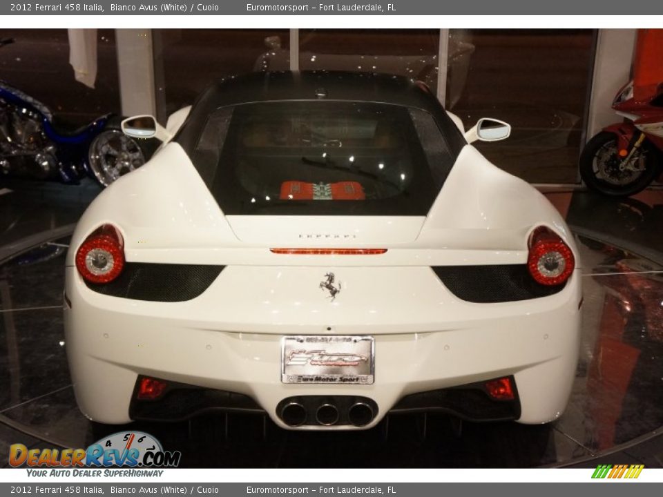 2012 Ferrari 458 Italia Bianco Avus (White) / Cuoio Photo #18