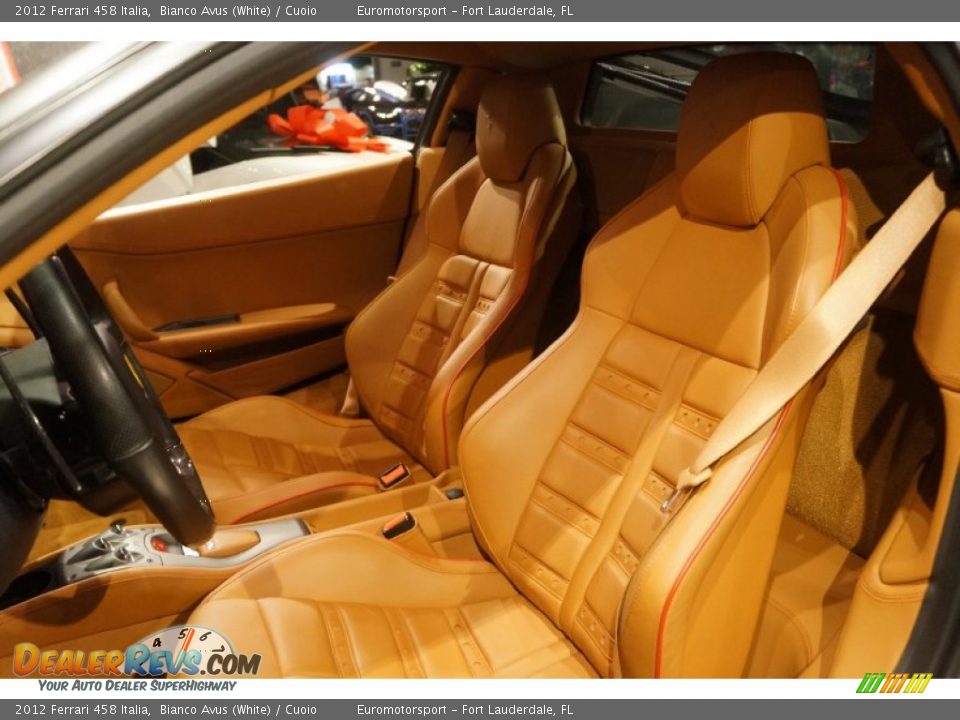 2012 Ferrari 458 Italia Bianco Avus (White) / Cuoio Photo #24