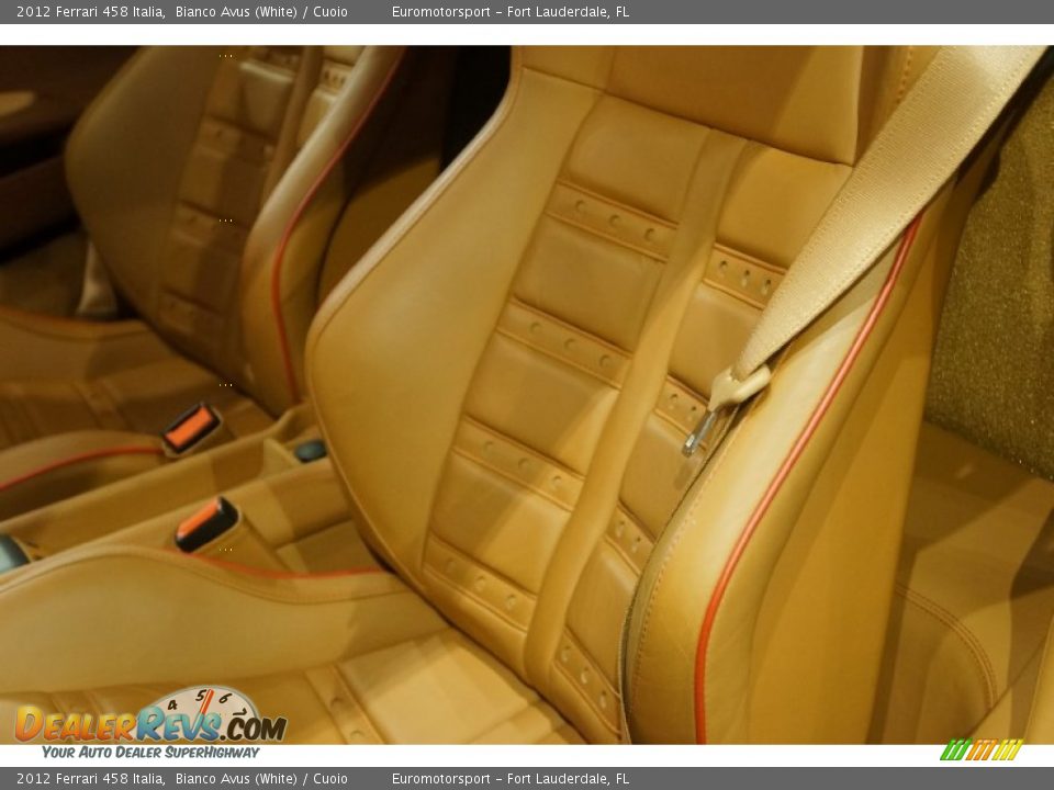2012 Ferrari 458 Italia Bianco Avus (White) / Cuoio Photo #25