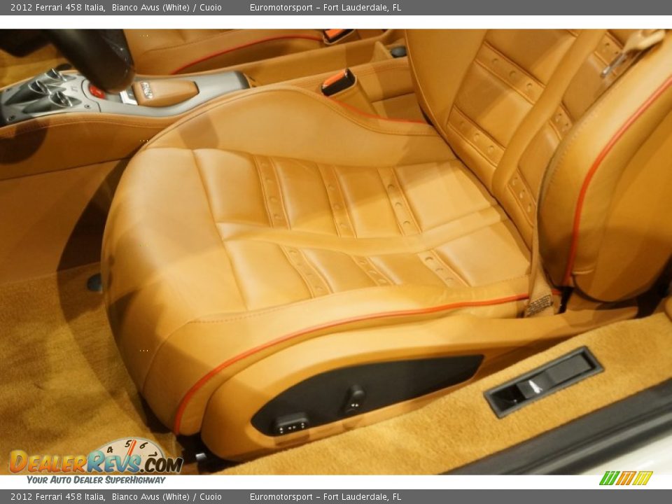 2012 Ferrari 458 Italia Bianco Avus (White) / Cuoio Photo #26