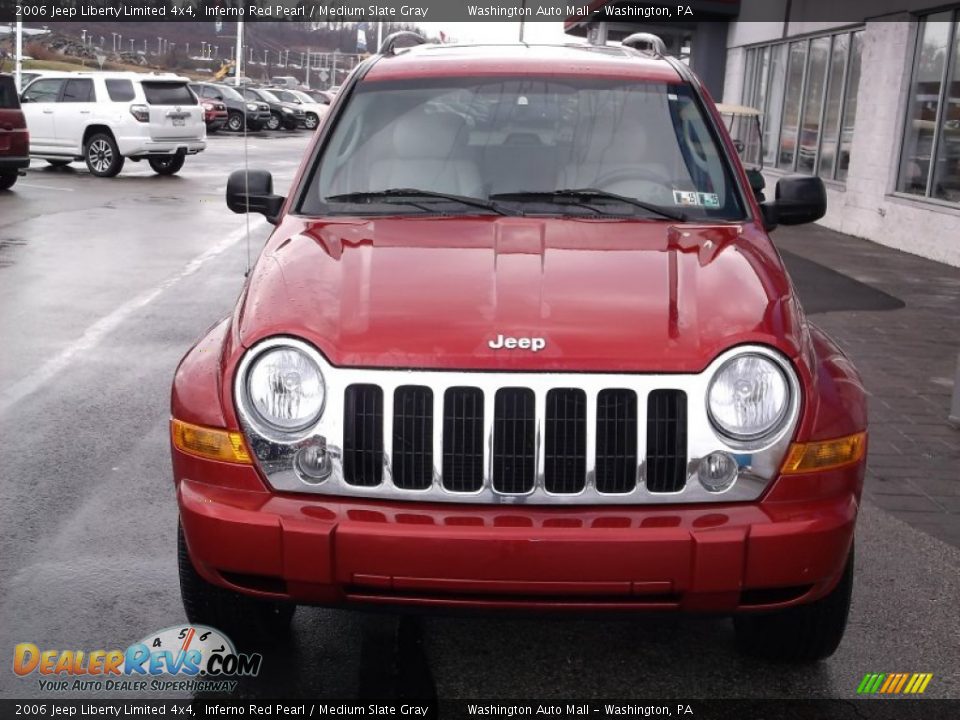 2006 Jeep Liberty Limited 4x4 Inferno Red Pearl / Medium Slate Gray Photo #5