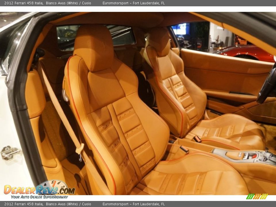 2012 Ferrari 458 Italia Bianco Avus (White) / Cuoio Photo #35