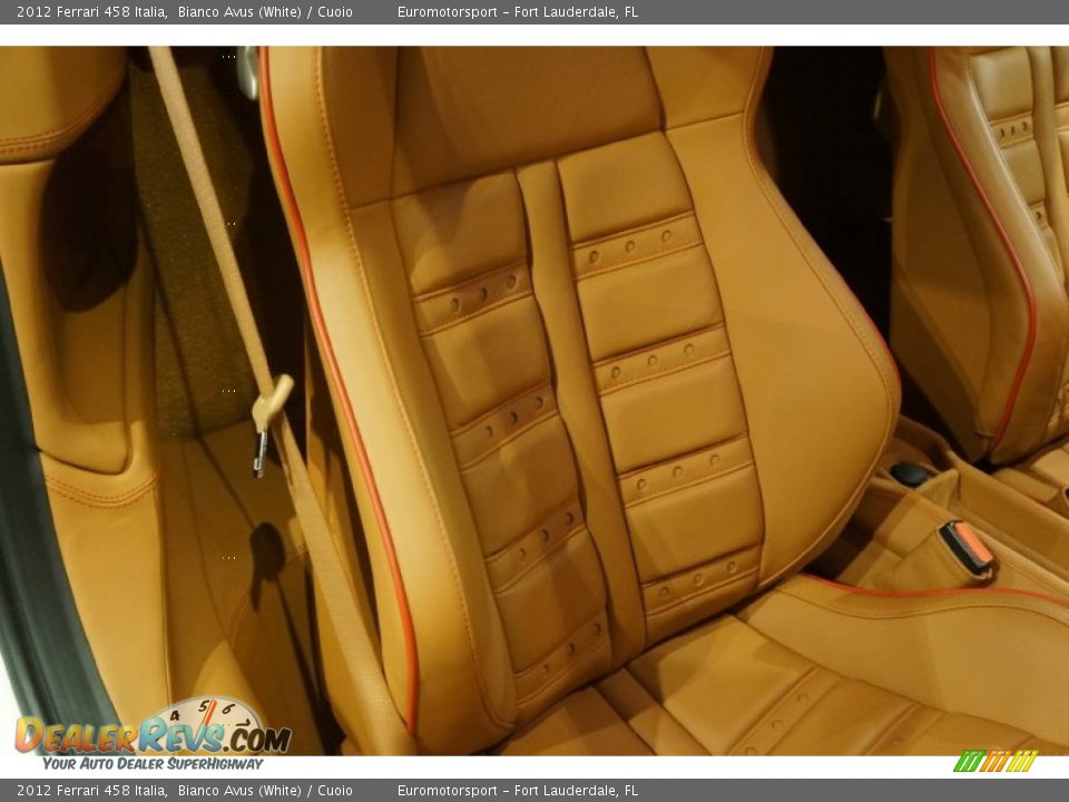 2012 Ferrari 458 Italia Bianco Avus (White) / Cuoio Photo #36
