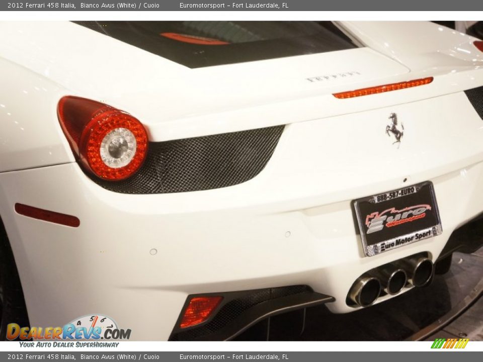2012 Ferrari 458 Italia Bianco Avus (White) / Cuoio Photo #44