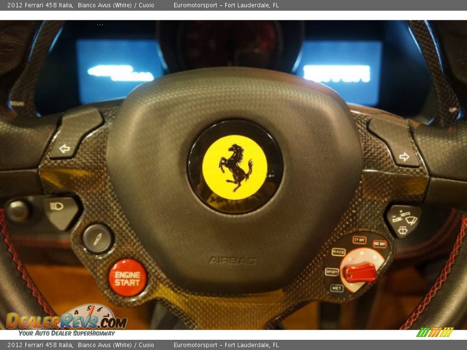 2012 Ferrari 458 Italia Bianco Avus (White) / Cuoio Photo #46
