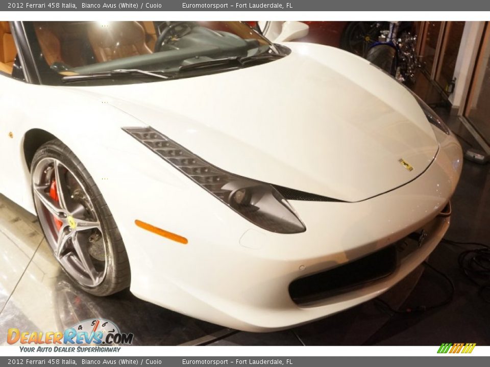 2012 Ferrari 458 Italia Bianco Avus (White) / Cuoio Photo #48
