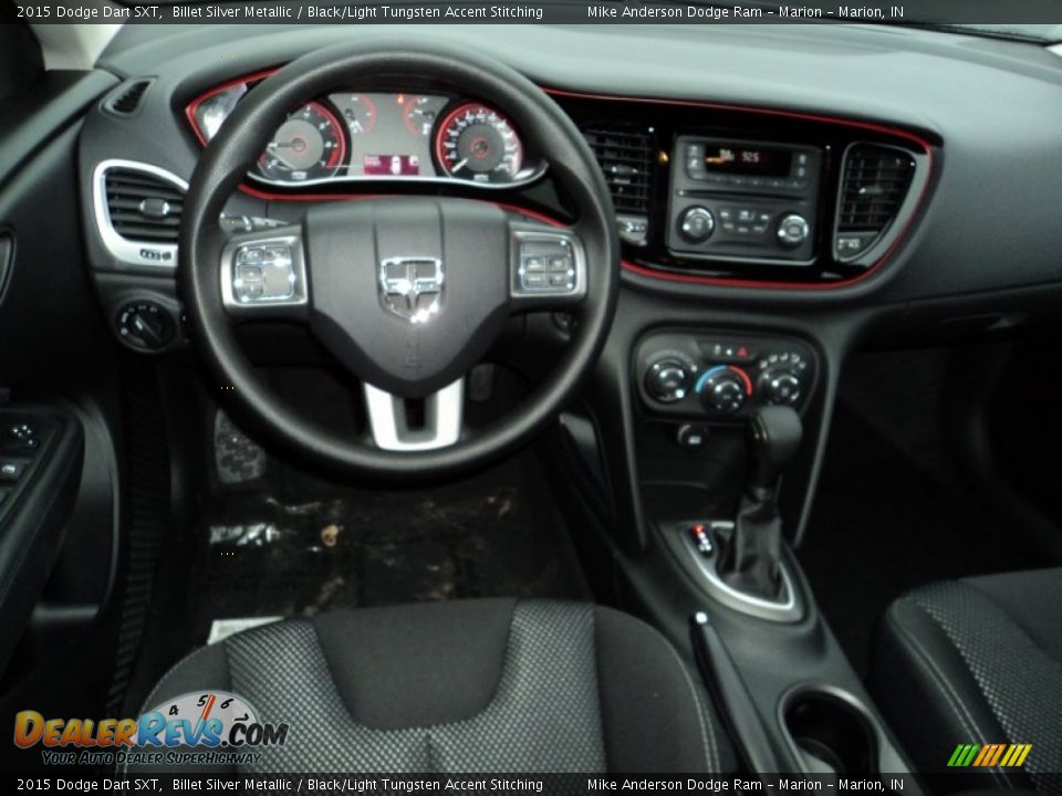 2015 Dodge Dart SXT Billet Silver Metallic / Black/Light Tungsten Accent Stitching Photo #4