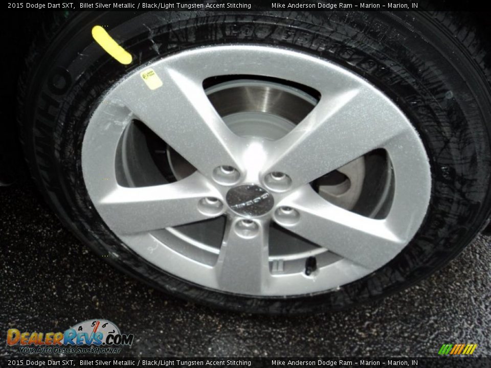 2015 Dodge Dart SXT Billet Silver Metallic / Black/Light Tungsten Accent Stitching Photo #10