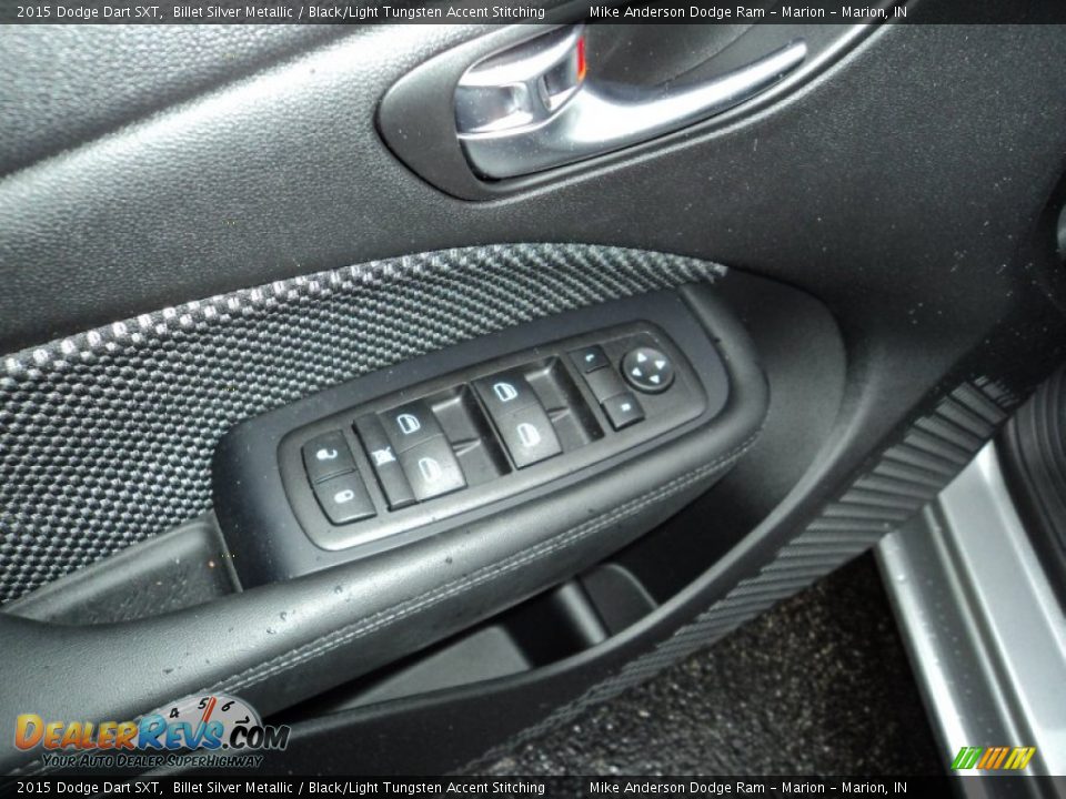 2015 Dodge Dart SXT Billet Silver Metallic / Black/Light Tungsten Accent Stitching Photo #11