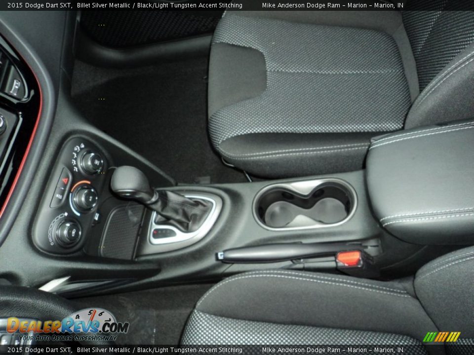 2015 Dodge Dart SXT Billet Silver Metallic / Black/Light Tungsten Accent Stitching Photo #14