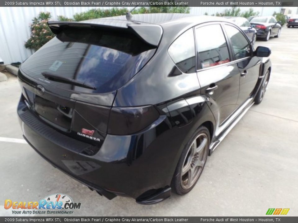 2009 Subaru Impreza WRX STi Obsidian Black Pearl / Graphite Gray Alcantara/Carbon Black Leather Photo #6