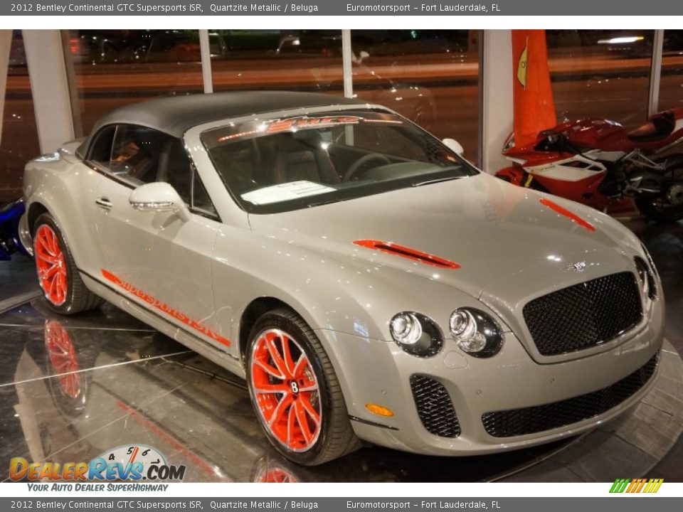 2012 Bentley Continental GTC Supersports ISR Quartzite Metallic / Beluga Photo #64