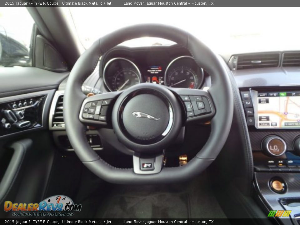 2015 Jaguar F-TYPE R Coupe Steering Wheel Photo #10