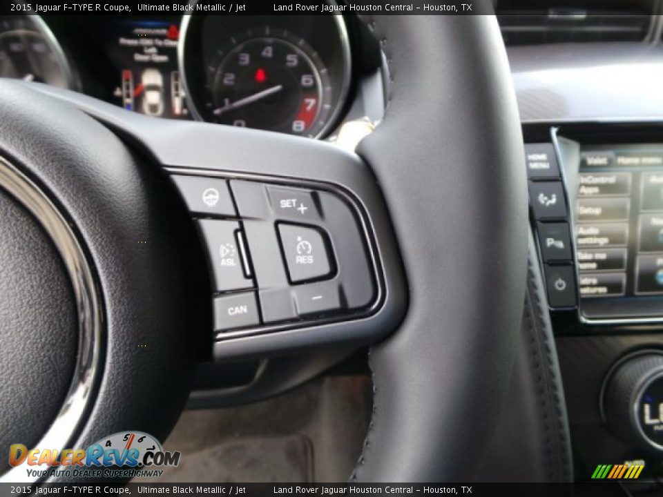 2015 Jaguar F-TYPE R Coupe Ultimate Black Metallic / Jet Photo #13