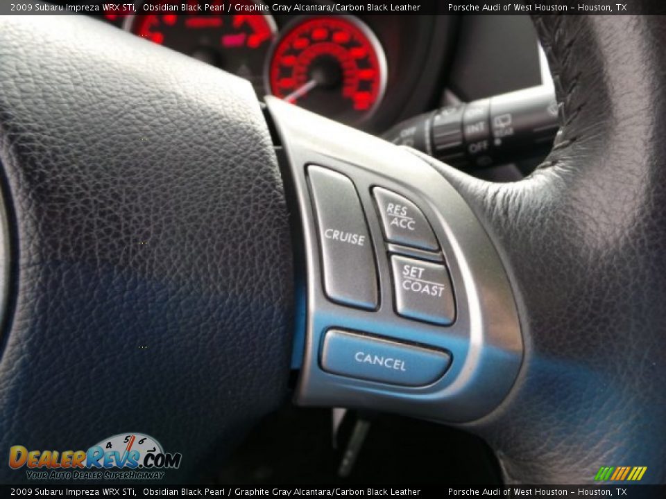 2009 Subaru Impreza WRX STi Obsidian Black Pearl / Graphite Gray Alcantara/Carbon Black Leather Photo #26