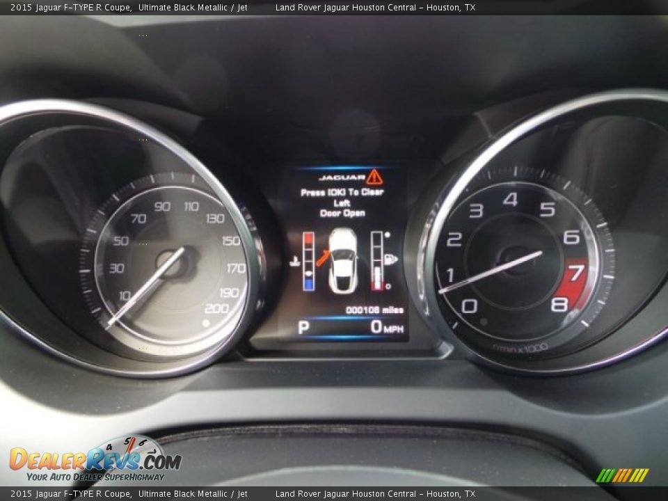 2015 Jaguar F-TYPE R Coupe Gauges Photo #16