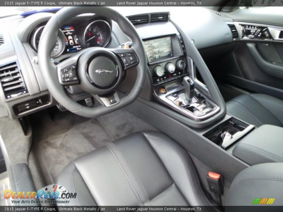 Jet Interior - 2015 Jaguar F-TYPE R Coupe Photo #32